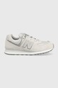 New Balance sneakersy dziecięce GC574ES1 tekstylny szary GC574ES1