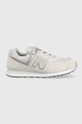 sivá Detské tenisky New Balance GC574ES1 Dievčenský