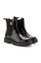чорний Дитячі шкіряні черевики Karl Lagerfeld Для дівчаток