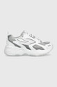 Fila sneakersy dziecięce imitacja skóry licowej biały FFK0042
