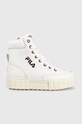 Fila sneakers pentru copii piele acoperită alb FFK0081