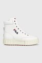 Fila sneakersy dziecięce Sandblast imitacja skóry licowej biały FFT0052