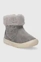 Дитячі замшеві зимові черевики Geox Omar сірий