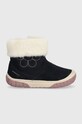 Geox buty zimowe zamszowe dziecięce Omar tekstylny granatowy B262LA.00022.24.27