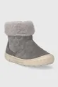 Дитячі замшеві зимові черевики Geox Omar сірий
