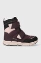 Geox buty zimowe dziecięce imitacja skóry licowej bordowy J16APB.0FU50.28.35