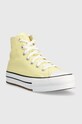 Παιδικά πάνινα παπούτσια Converse Chuck Taylor All Star Eva Lift A02488C κίτρινο AW22