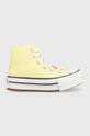 sárga Converse gyerek sportcipő Chuck Taylor All Star Eva Lift Lány