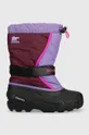 фіолетовий Дитячі чоботи Sorel Для дівчаток