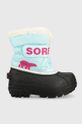 Дитячі чоботи Sorel Childrens Snow з утепленням блакитний 1869561.G