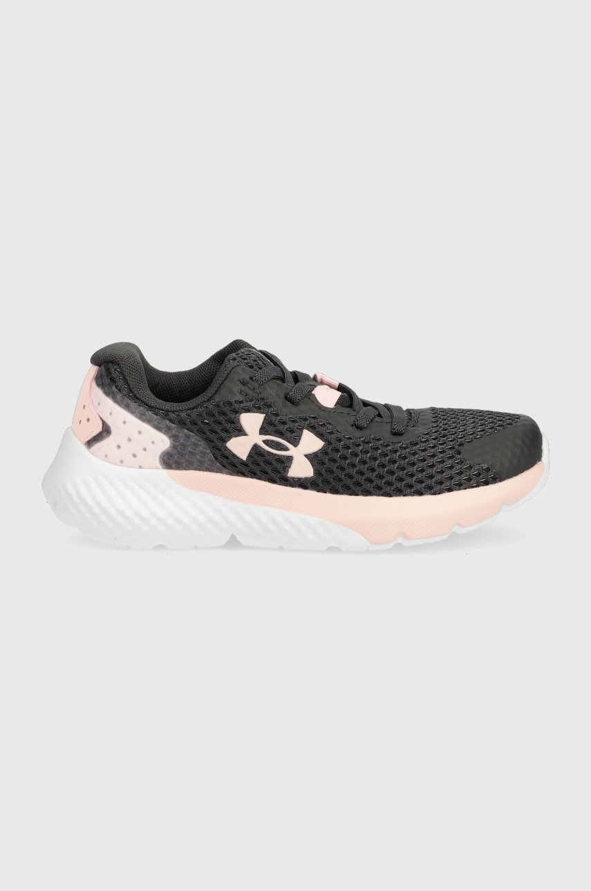 grafitová Dětské sneakers boty Under Armour Ua Gps Rogue 3 Ac Dívčí