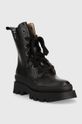 Patrizia Pepe workery skórzane dziecięce PPJ728.30.34 czarny AW22