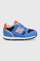 New Balance sneakersy dziecięce imitacja zamszu niebieski IZ373JN2
