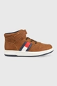 brązowy Tommy Hilfiger sneakersy dziecięce Dziecięcy