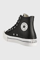Boty Kožené kecky Converse Chuck Taylor All Star Eva Lift A02485C černá