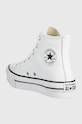 Chlapec Detské kožené tenisky Converse Chuck Taylor All Star Eva Lift A02486C biela