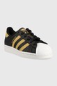 adidas Originals sneakersy skórzane Superstar GV6622 czarny AW22