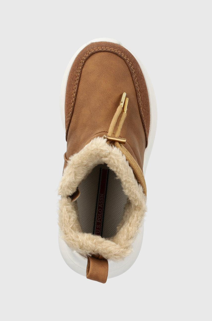 złoty brąz U.S. Polo Assn. buty zimowe dziecięce