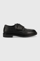 Calvin Klein Jeans półbuty skórzane dziecięce czarny V4B4.80411.30.34