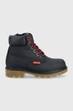 Levi's buty zimowe dziecięce nieocieplane granatowy VFOR0052S.9BYY