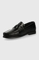 Взуття Шкіряні мокасини Guess Livorno FM7LIV.LEA14.BLACK чорний