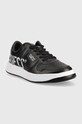 Guess sneakersy skórzane Ponte FM7PON.LEA12.BLACK czarny AW22