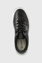 Guess sneakersy skórzane Ponte czarny FM7PON.LEA12.BLACK