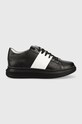 Guess sneakersy tekstylny czarny FM7SRN.FAB12.BLAWH