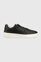 Guess sneakersy Verona Basket Low Smart imitacja skóry licowej czarny FM7VLS.SMA12.BLACK