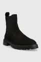 Vagabond Shoemakers magasszárú cipő velúrból fekete