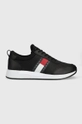 czarny Tommy Jeans sneakersy Flexi Runner EM0EM00959.0GK Męski