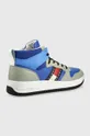 Tommy Jeans sneakersy skórzane Mid Pop Basket EM0EM01015.C65 niebieski