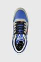 kék Tommy Jeans bőr sportcipő Mid Pop Basket