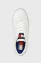белый Кожаные кроссовки Tommy Jeans Leather Soccer Vulc