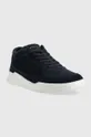 Tommy Hilfiger sneakersy zamszowe Elevated Mid Cup Suede granatowy