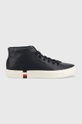 granatowy Tommy Hilfiger sneakersy skórzane High Modern Vulc Męski