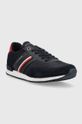 Tommy Hilfiger sneakersy Iconic Sock Runner Mix granatowy