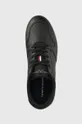 μαύρο Δερμάτινα αθλητικά παπούτσια Tommy Hilfiger Core Perf Vulc
