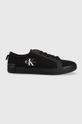 fekete Calvin Klein Jeans sportcipő New Vulcanized Laceup Férfi