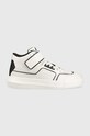 Calvin Klein Jeans sneakersy skórzane Chunky Cupsole Laceup Mid Planet friendly biały YM0YM00426.0K4