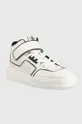 Calvin Klein Jeans sneakers in pelle Chunky Cupsole Laceup Mid bianco