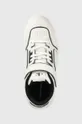 λευκό Δερμάτινα αθλητικά παπούτσια Calvin Klein Jeans Chunky Cupsole Laceup Mid