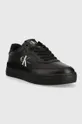 Δερμάτινα αθλητικά παπούτσια Calvin Klein Jeans Classic Cupsole Laceup μαύρο
