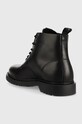 Încălțăminte Jack & Jones pantofi inalti de piele Hastings 12215539.Anthracite negru