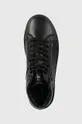μαύρο Δερμάτινα αθλητικά παπούτσια Calvin Klein High Top Lace Up