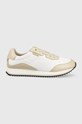 Calvin Klein sneakersy LOW TOP LACE UP tekstylny beżowy HM0HM00551.0K6