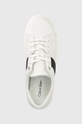 biały Calvin Klein sneakersy skórzane Low Top Lace Up