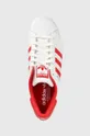 red adidas Originals leather shoes SUPERSTAR
