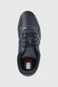 granatowy Tommy Jeans sneakersy skórzane Retro Basket Tjm Ess