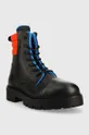 Tommy Jeans trapperek Padded Lace Up Heritage Boot fekete
